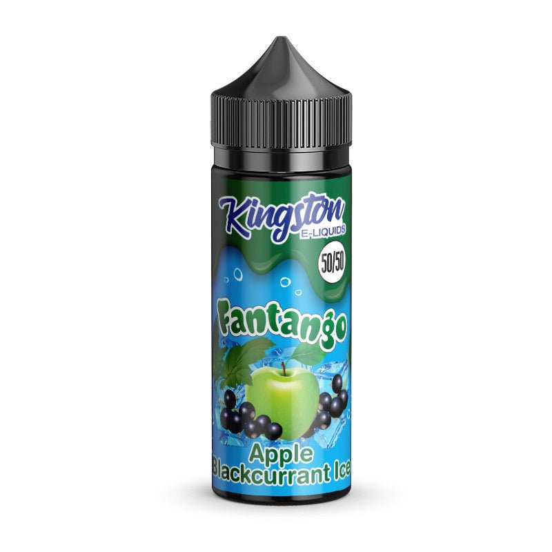 KINGSTON - 100ML FANTANGO APPLE BLACKCURRANT ICE 50/50 0MG SHORTFILL E LIQUID - Super E-cig