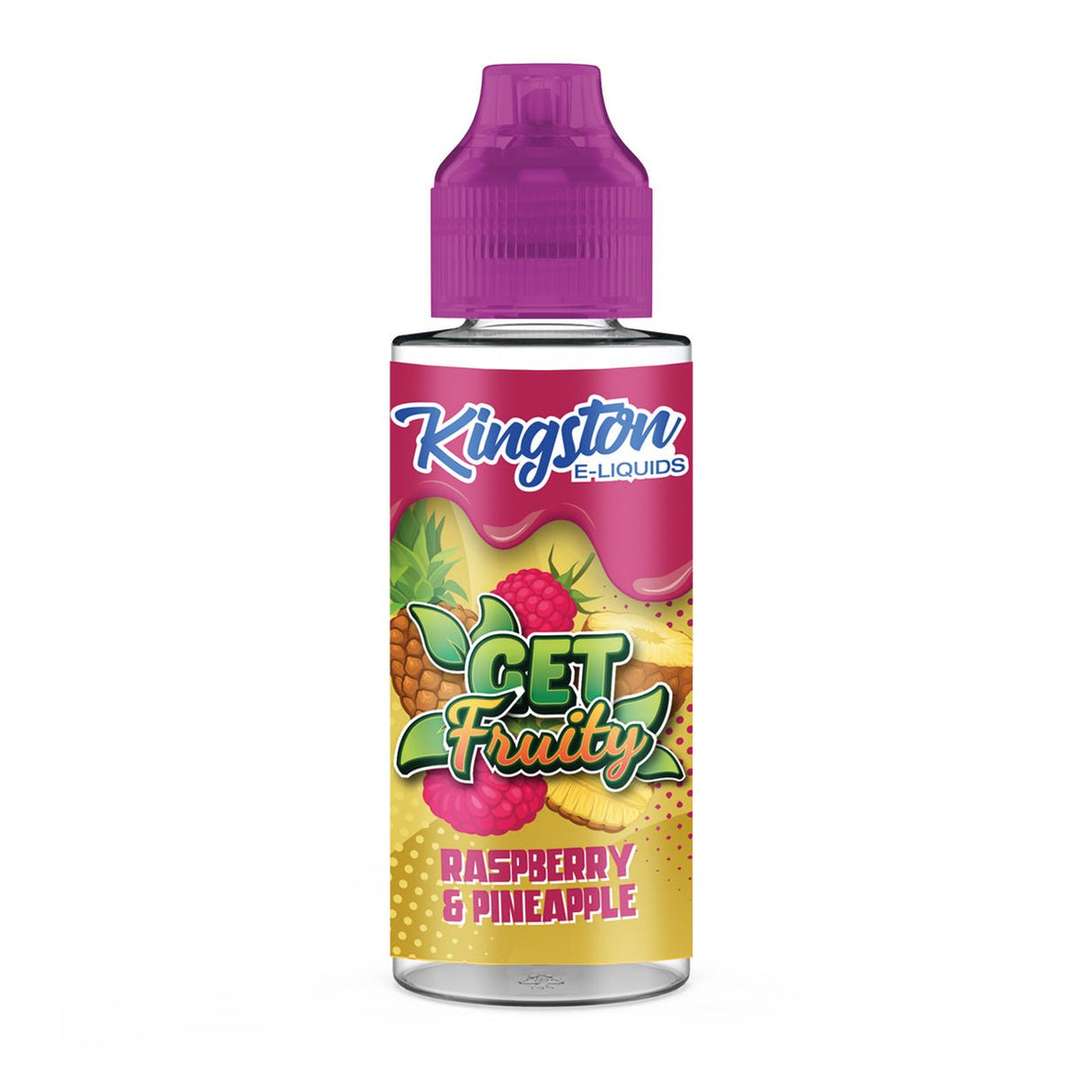 KINGSTON - 100ML GET FRUITY RASPBERRY PINEAPPLE 0MG SHORTFILL E LIQUID - Super E-cig