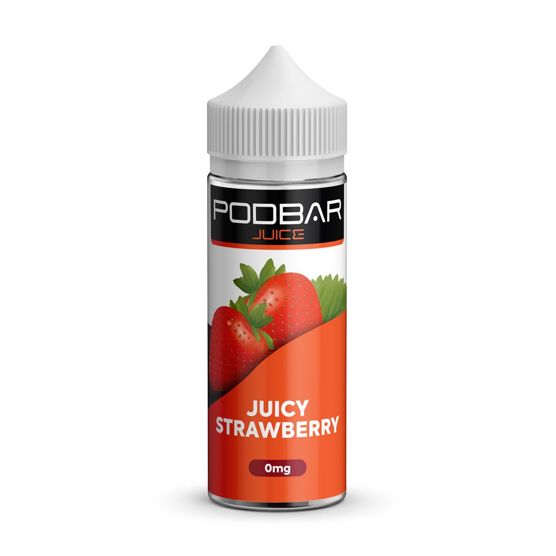 KINGSTON - 100ML PODBAR JUICE JUICY STRAWBERRY 0MG SHORTFILL E LIQUID - Super E-cig