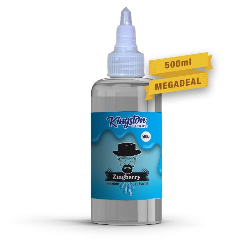 KINGSTON 500ML ZINGBERRY 0MG SHORTFILL E LIQUID Super E cig