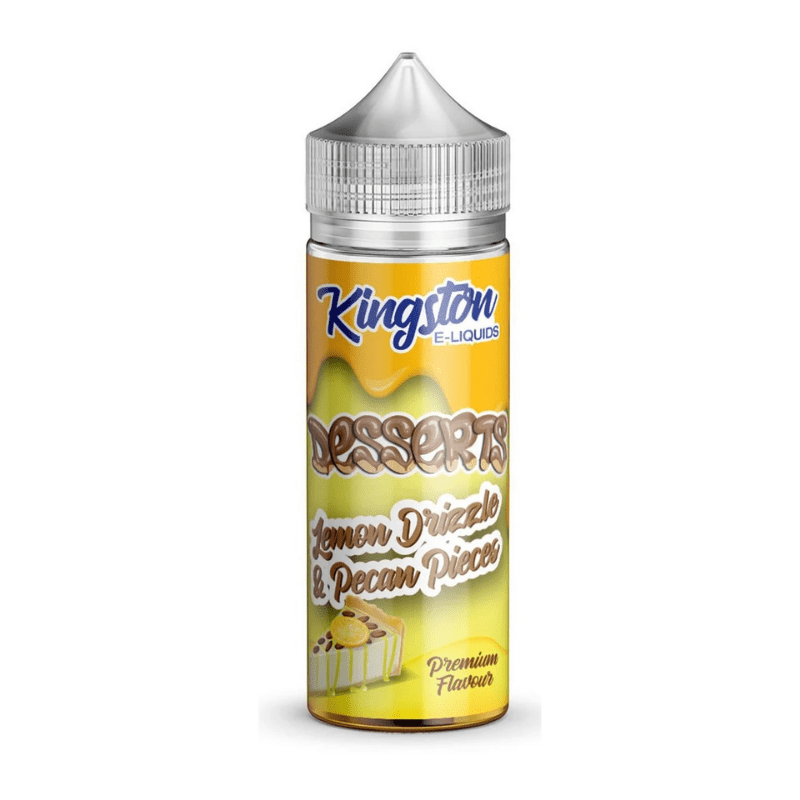 KINGSTON DESSERTS LEMON DRIZZLE & PECAN PIECES 100ML SHORTFILL E - LIQUID - Super E - cig