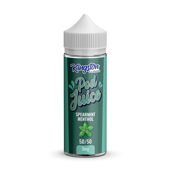KINGSTON POD JUICE SPEARMINT MENTHOL 100ML SHORTFILL E - LIQUID - Super E - cig