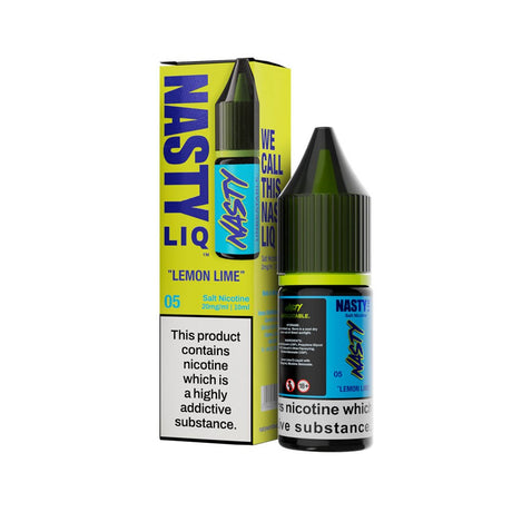 NASTY JUICE - 10ML NASTY LIQ LEMON LIME NIC SALT E LIQUID - Super E-cig