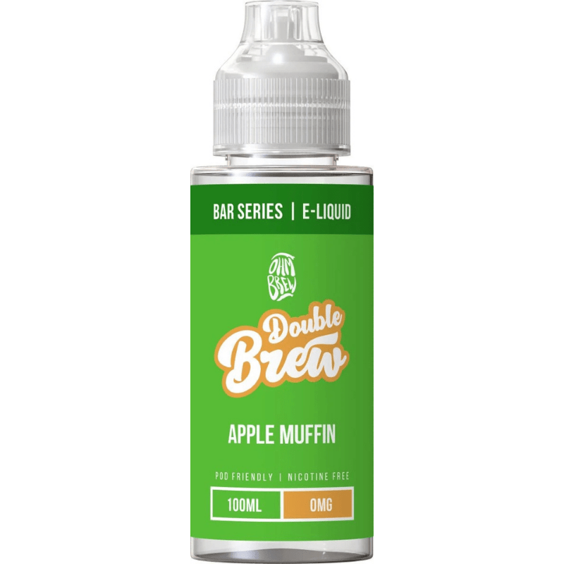 OHM BREW DOUBLE BREW APPLE MUFFIN 100ML SHORTFILL E - LIQUID - Super E - cig