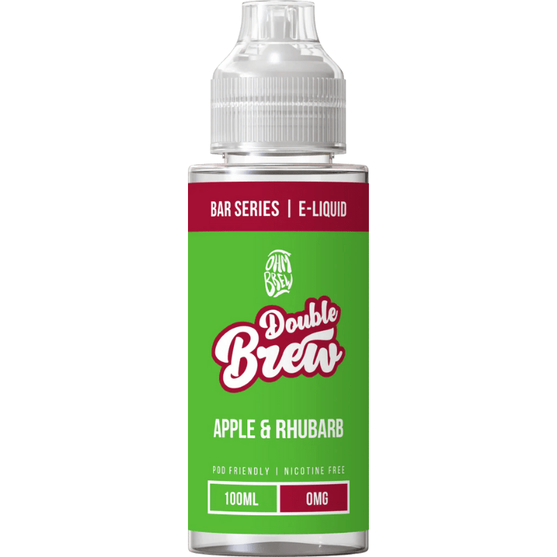 OHM BREW DOUBLE BREW APPLE RHUBARB 100ML SHORTFILL E - LIQUID - Super E - cig