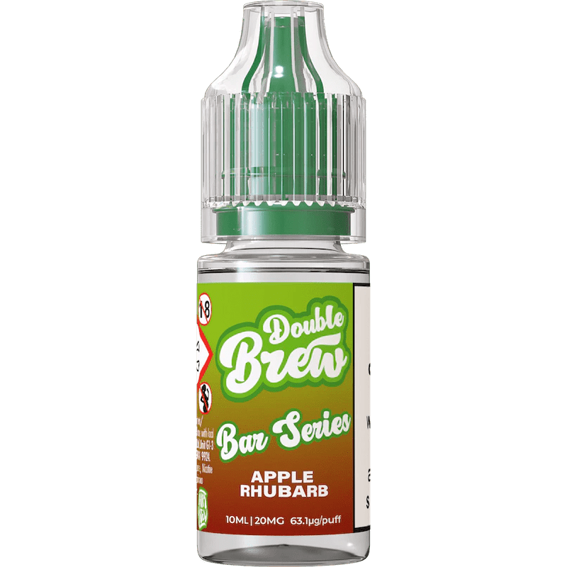 OHM BREW DOUBLE BREW APPLE & RHUBARB 10ML NIC SALT E - LIQUID - Super E - cig