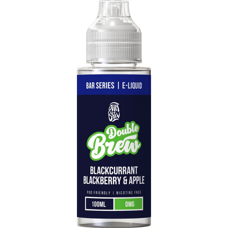 OHM BREW DOUBLE BREW BLACKCURRANT BLACKBERRY & APPLE 100ML SHORTFILL E - LIQUID - Super E - cig
