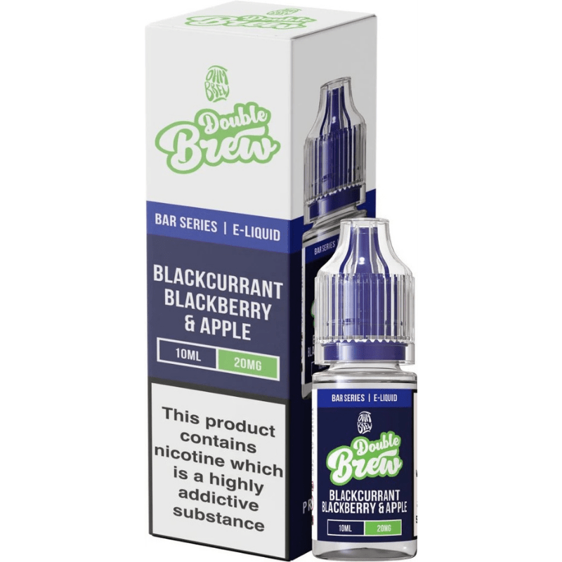 OHM BREW DOUBLE BREW BLACKCURRANT BLACKBERRY & APPLE 10ML NIC SALT E - LIQUID - Super E - cig