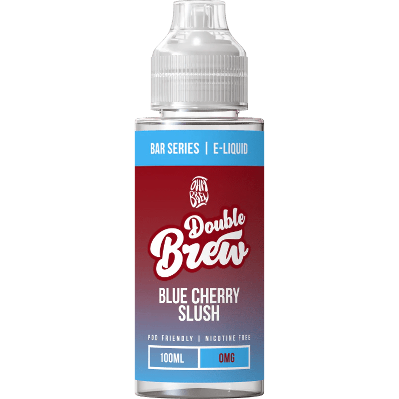 OHM BREW DOUBLE BREW BLUE CHERRY SLUSH 100ML SHORTFILL E - LIQUID - Super E - cig