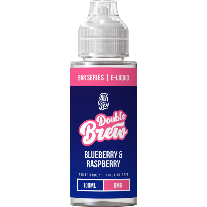 OHM BREW DOUBLE BREW BLUEBERRY & RASPBERRY 100ML SHORTFILL E - LIQUID - Super E - cig