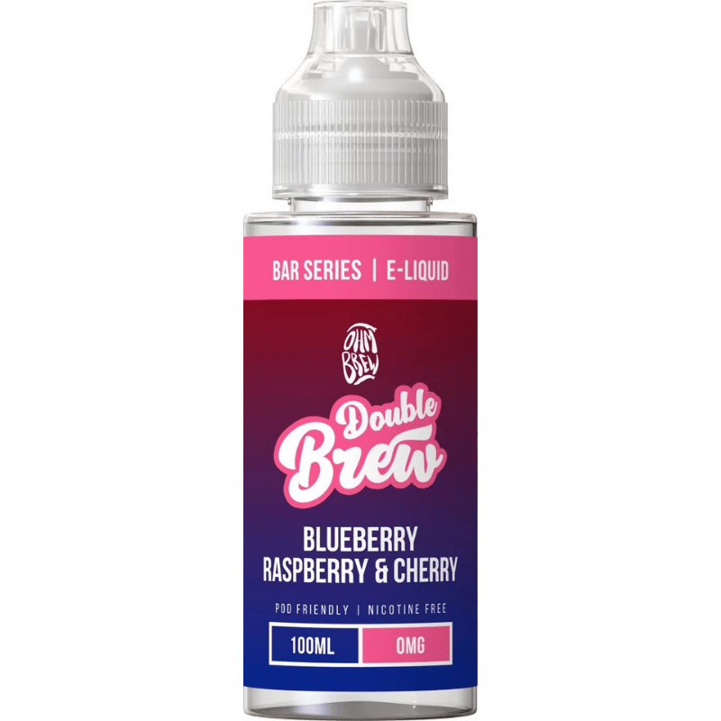 OHM BREW DOUBLE BREW BLUEBERRY RASPBERRY & CHERRY 100ML SHORTFILL E - LIQUID - Super E - cig