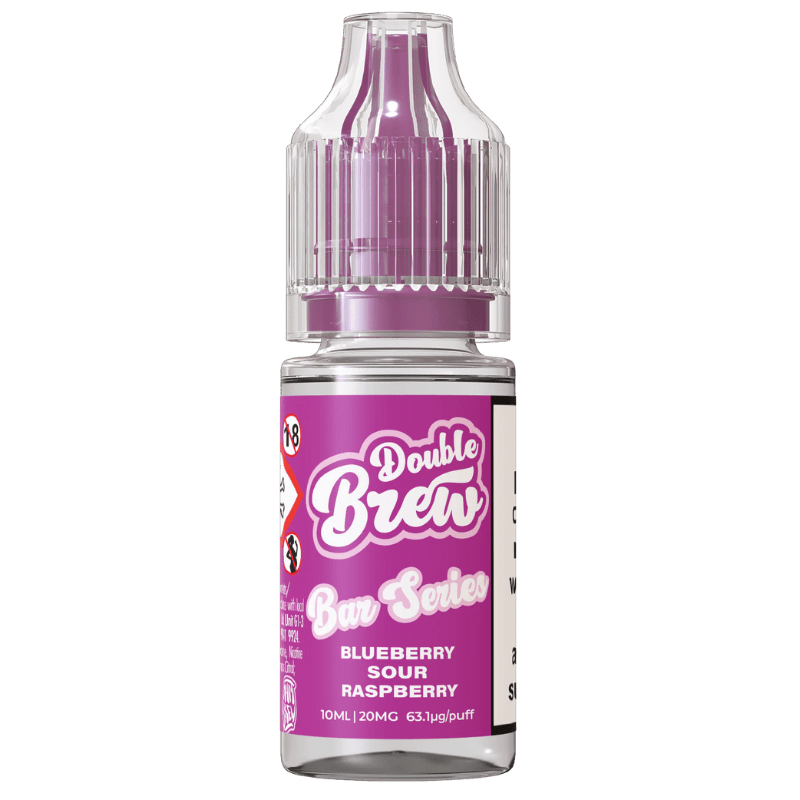 OHM BREW DOUBLE BREW BLUEBERRY SOUR RASPBERRY 10ML NIC SALT E - LIQUID - Super E - cig