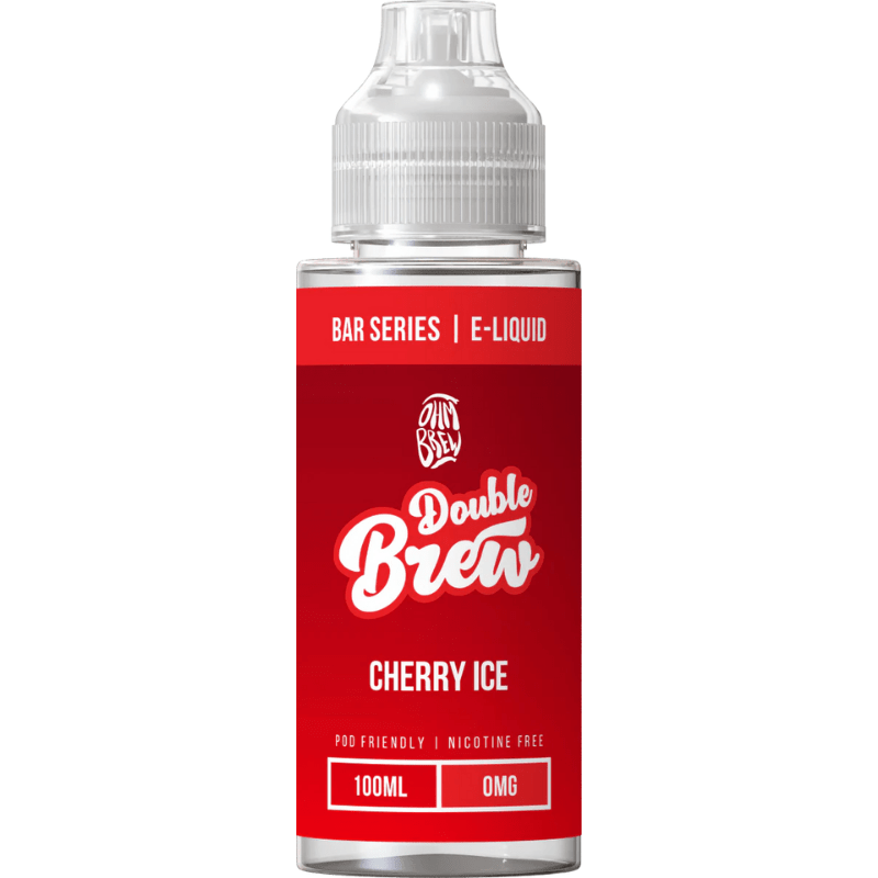 OHM BREW DOUBLE BREW CHERRY ICE 100ML SHORTFILL E - LIQUID - Super E - cig