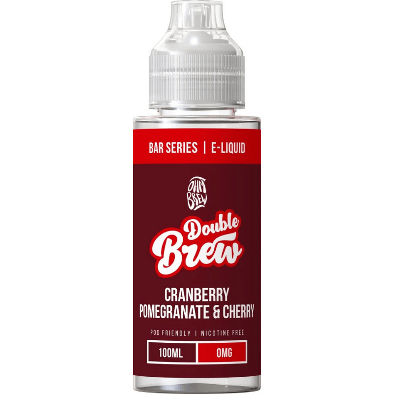OHM BREW DOUBLE BREW CRANBERRY POMEGRANATE & CHERRY 100ML SHORTFILL E - LIQUID - Super E - cig