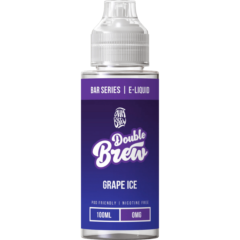 OHM BREW DOUBLE BREW GRAPE ICE 100ML SHORTFILL E - LIQUID - Super E - cig
