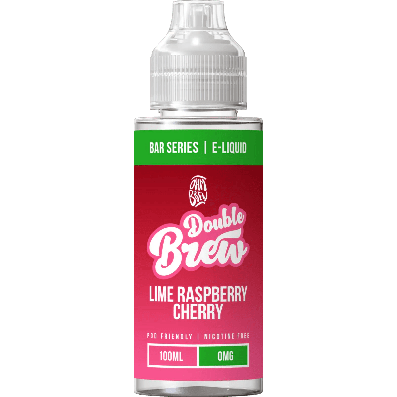 OHM BREW DOUBLE BREW LIME RASPBERRY CHERRY 100ML SHORTFILL E - LIQUID - Super E - cig