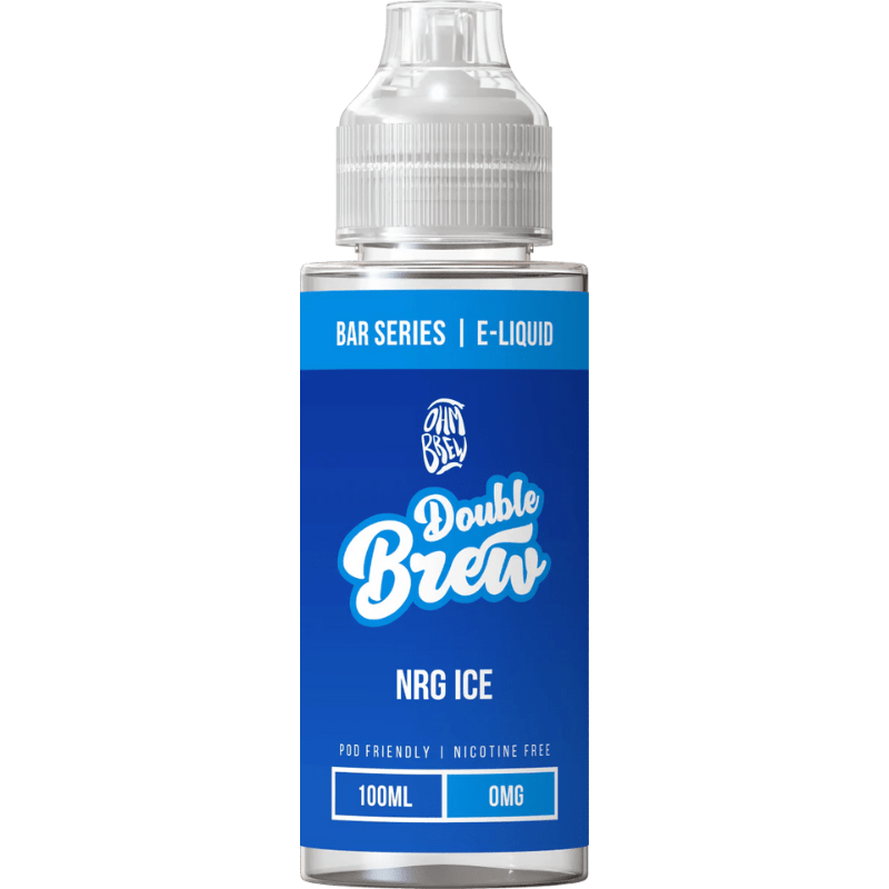 OHM BREW DOUBLE BREW NRG ICE 100ML SHORTFILL E - LIQUID - Super E - cig