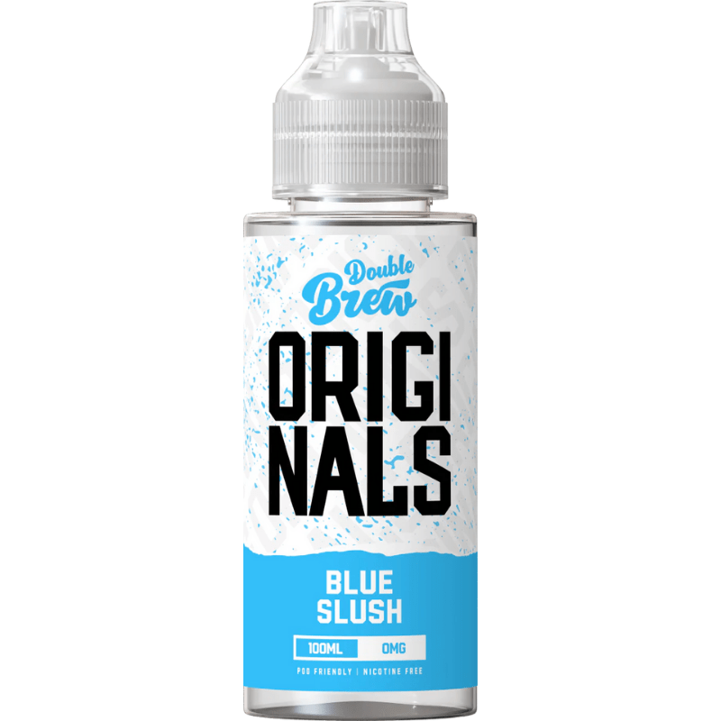 OHM BREW DOUBLE BREW ORIGINALS BLUE SLUSH 100ML SHORTFILL E - LIQUID - Super E - cig