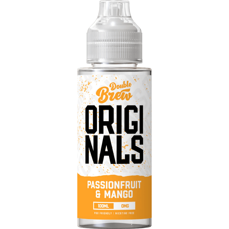 OHM BREW DOUBLE BREW ORIGINALS PASSIONFRUIT & MANGO 100ML SHORTFILL E - LIQUID - Super E - cig