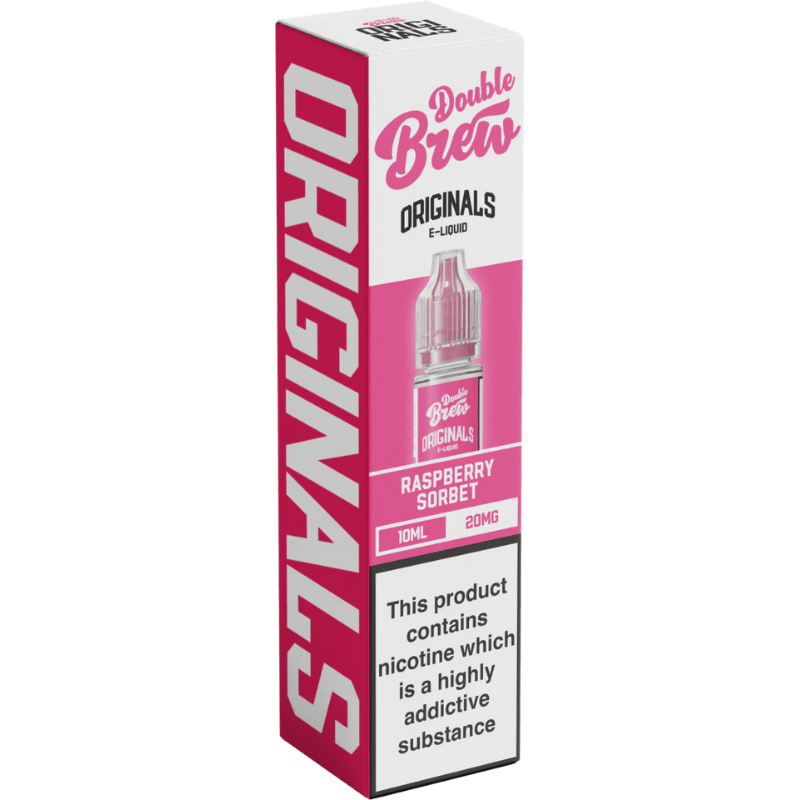 OHM BREW DOUBLE BREW ORIGINALS RASPBERRY SORBET 10ML NIC SALT E - LIQUID - Super E - cig