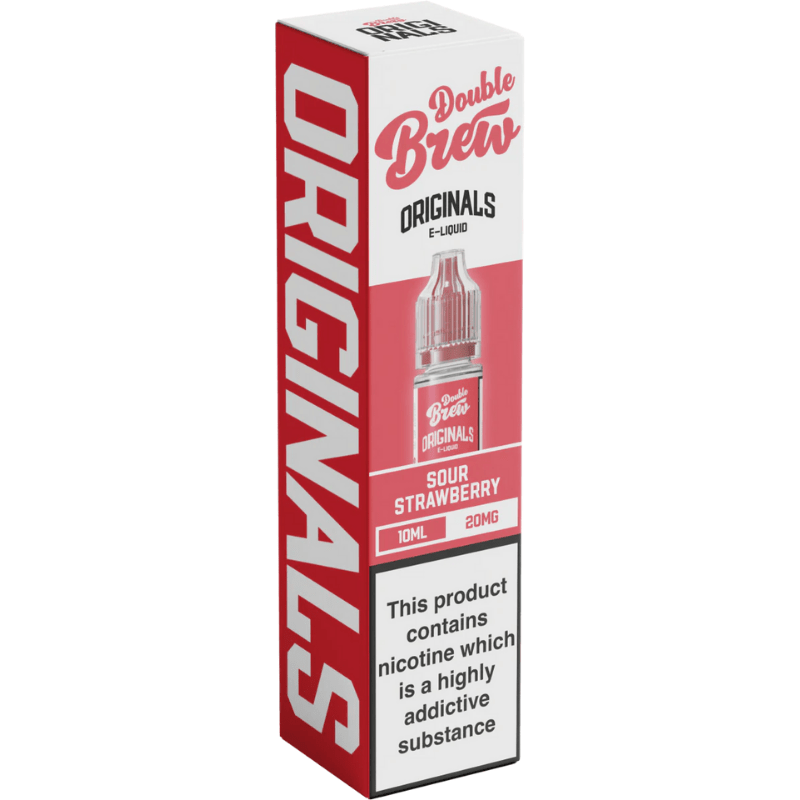 OHM BREW DOUBLE BREW ORIGINALS SOUR STRAWBERRY 10ML NIC SALT E - LIQUID - Super E - cig