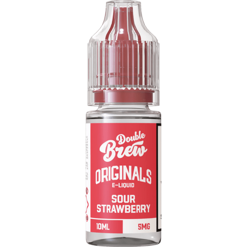 OHM BREW DOUBLE BREW ORIGINALS SOUR STRAWBERRY 10ML NIC SALT E - LIQUID - Super E - cig