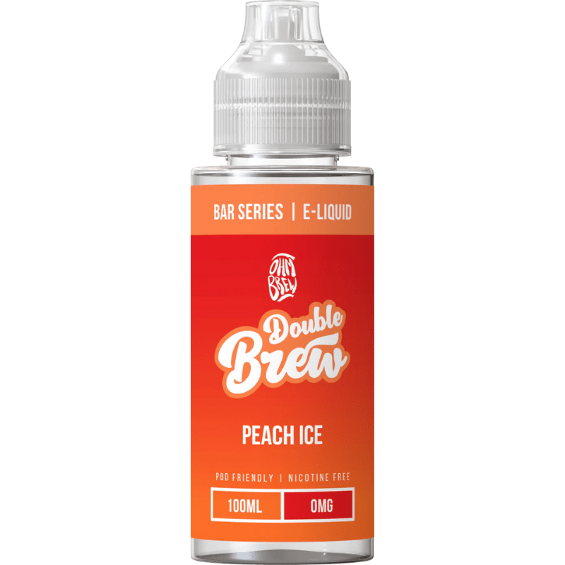 OHM BREW DOUBLE BREW PEACH ICE 100ML SHORTFILL E - LIQUID - Super E - cig