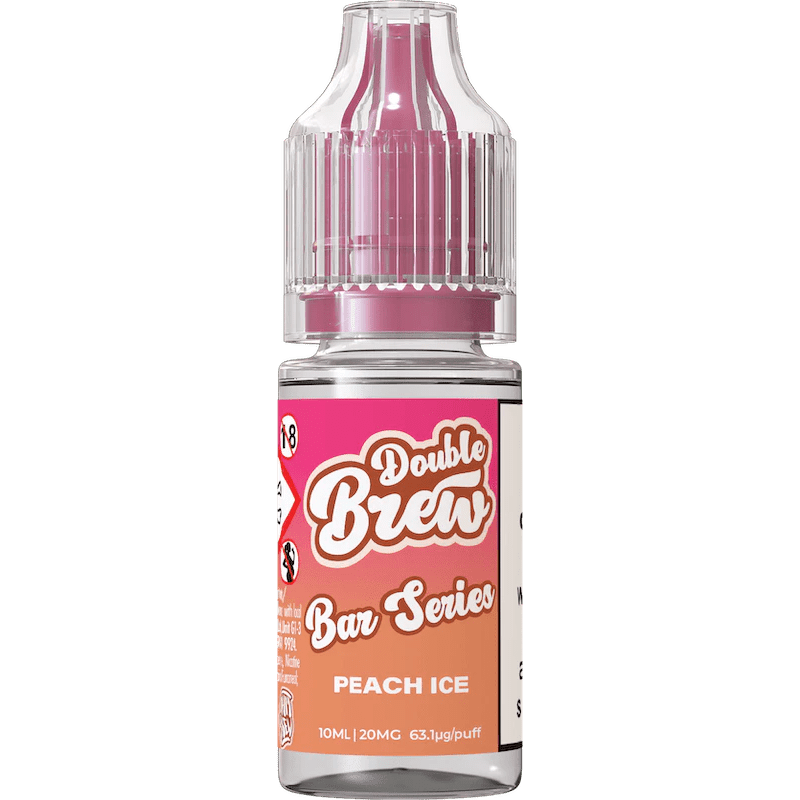OHM BREW DOUBLE BREW PEACH ICE 10ML NIC SALT E - LIQUID - Super E - cig