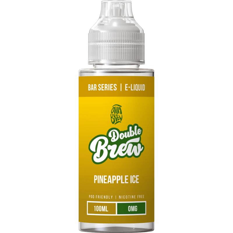OHM BREW DOUBLE BREW PINEAPPLE ICE 100ML SHORTFILL E - LIQUID - Super E - cig