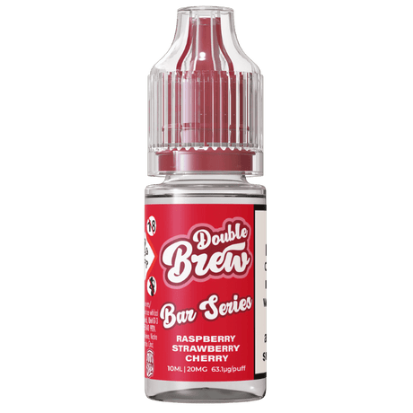 OHM BREW DOUBLE BREW RASPBERRY STRAWBERRY CHERRY 10ML NIC SALT E - LIQUID - Super E - cig