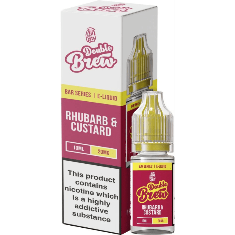 OHM BREW DOUBLE BREW RHUBARB & CUSTARD 10ML NIC SALT E - LIQUID - Super E - cig