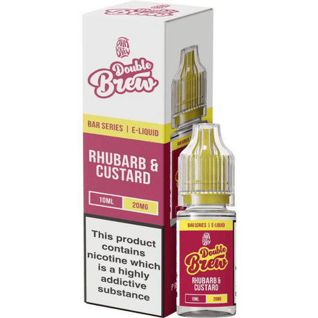 OHM BREW DOUBLE BREW RHUBARB & CUSTARD 10ML NIC SALT E - LIQUID - Super E - cig