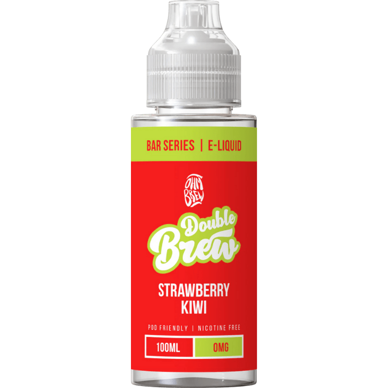 OHM BREW DOUBLE BREW STRAWBERRY KIWI 100ML SHORTFILL E - LIQUID - Super E - cig