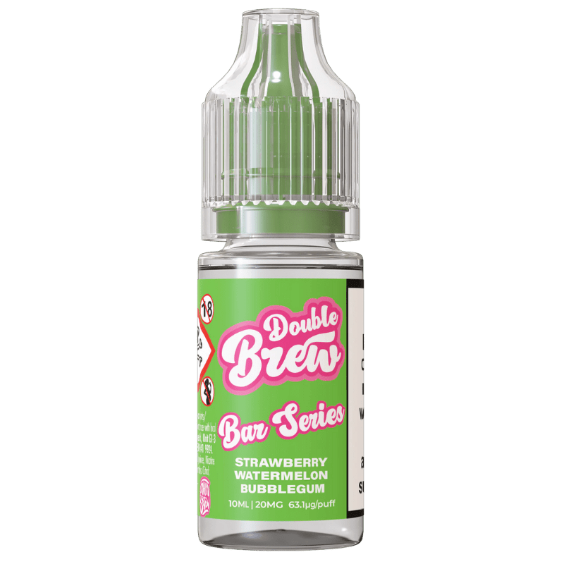 OHM BREW DOUBLE BREW STRAWBERRY WATERMELON BUBBLEGUM 10ML NIC SALT E - LIQUID - Super E - cig