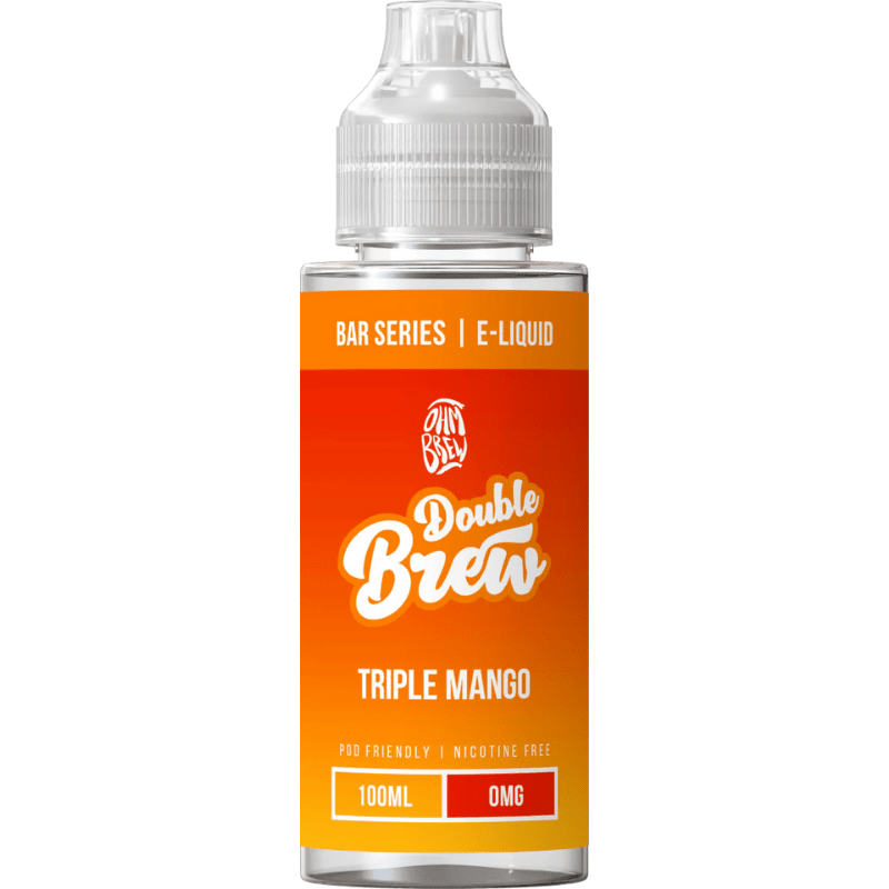 OHM BREW DOUBLE BREW TRIPLE MANGO 100ML SHORTFILL E - LIQUID - Super E - cig