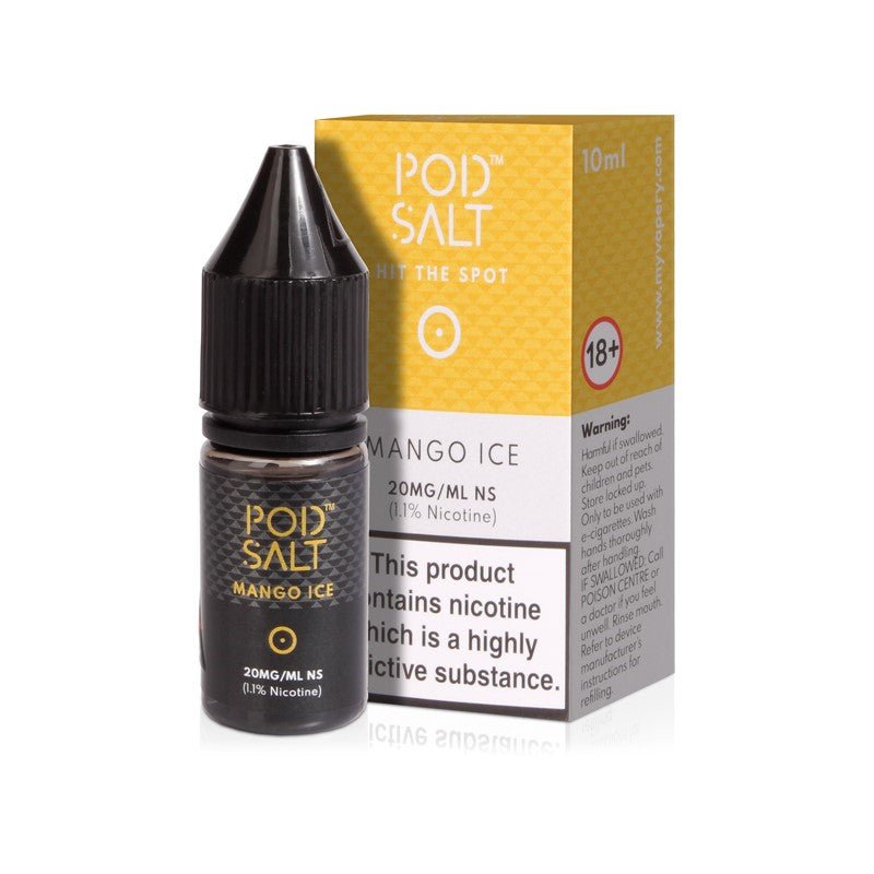POD SALT - 10ML MANGO ICE NIC SALTS E LIQUID - Super E-cig