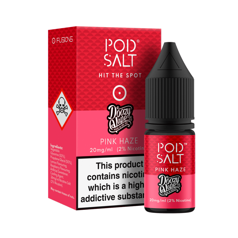 POD SALT - 10ML PINK HAZE NIC SALT E LIQUID - Super E-cig
