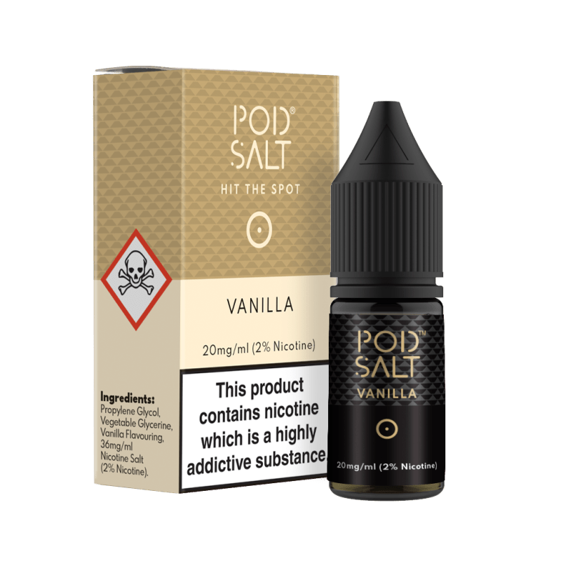 POD SALT - 10ML VANILLA NIC SALT E LIQUID - Super E-cig