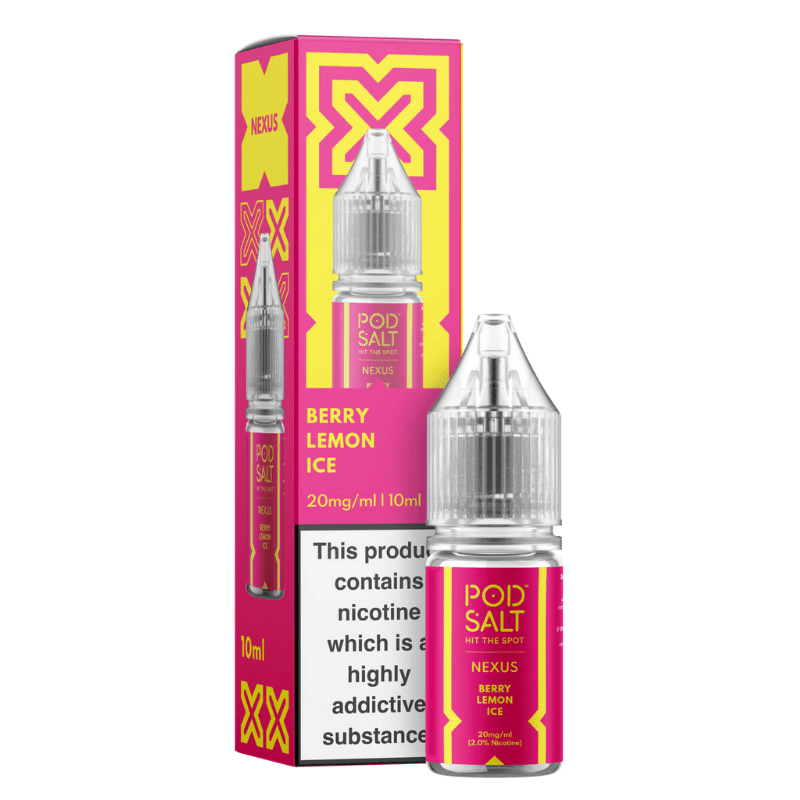POD SALT NEXUS BERRY LEMON ICE 10ML NIC SALT E - LIQUID - Super E - cig