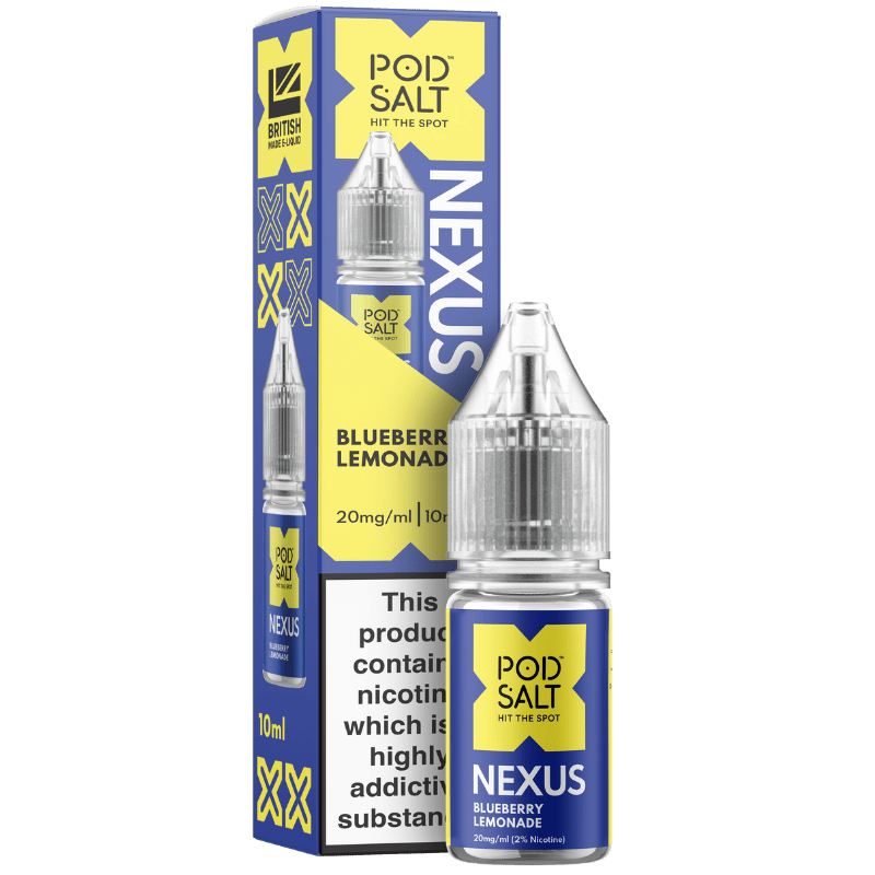 POD SALT NEXUS BLUEBERRY LEMONADE 10ML NIC SALT E - LIQUID - Super E - cig