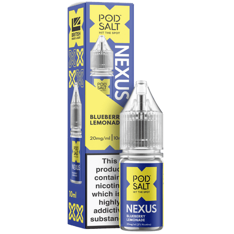 POD SALT NEXUS BLUEBERRY LEMONADE 10ML NIC SALT E - LIQUID - Super E - cig