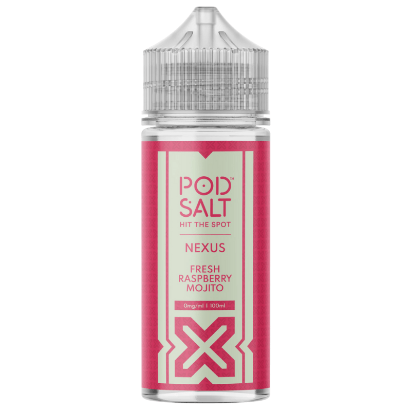POD SALT NEXUS FRESH RASPBERRY MOJITO 100ML SHORTFILL E - LIQUID - Super E - cig
