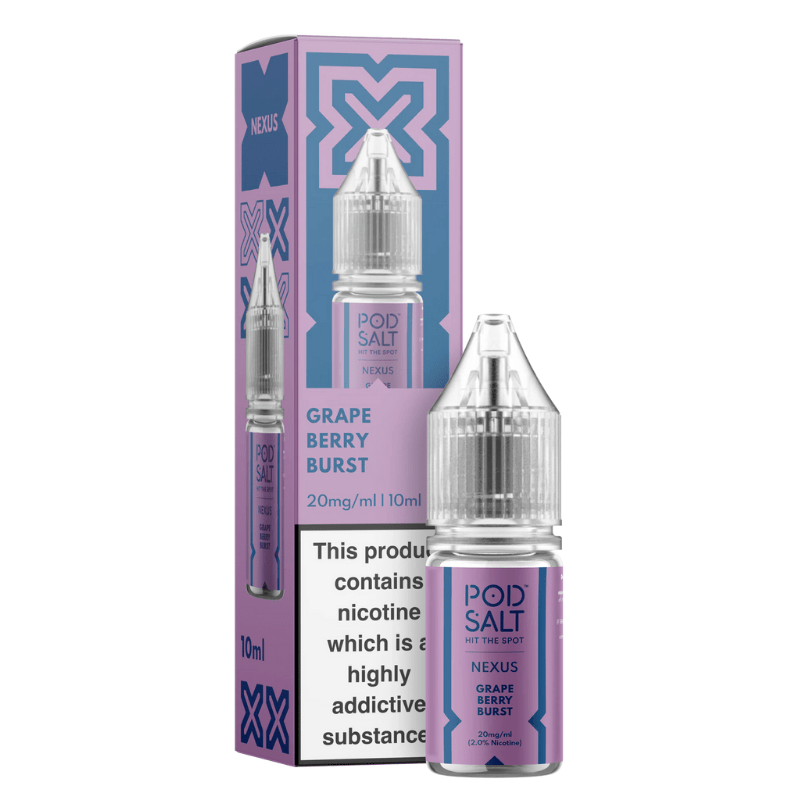 POD SALT NEXUS GRAPE BERRY BURST 10ML NIC SALT E - LIQUID - Super E - cig