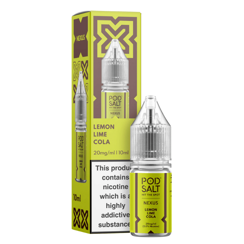 POD SALT NEXUS LEMON LIME COLA 10ML NIC SALT E - LIQUID - Super E - cig
