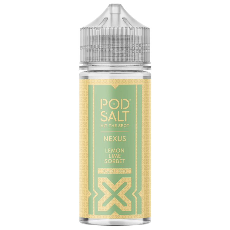 POD SALT NEXUS LEMON LIME SORBET 100ML SHORTFILL E - LIQUID - Super E - cig