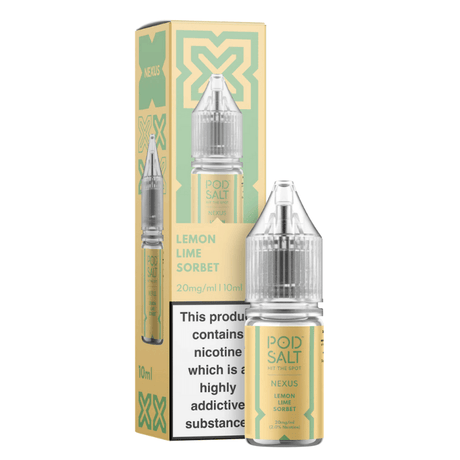 POD SALT NEXUS LEMON LIME SORBET 10ML NIC SALT E - LIQUID - Super E - cig