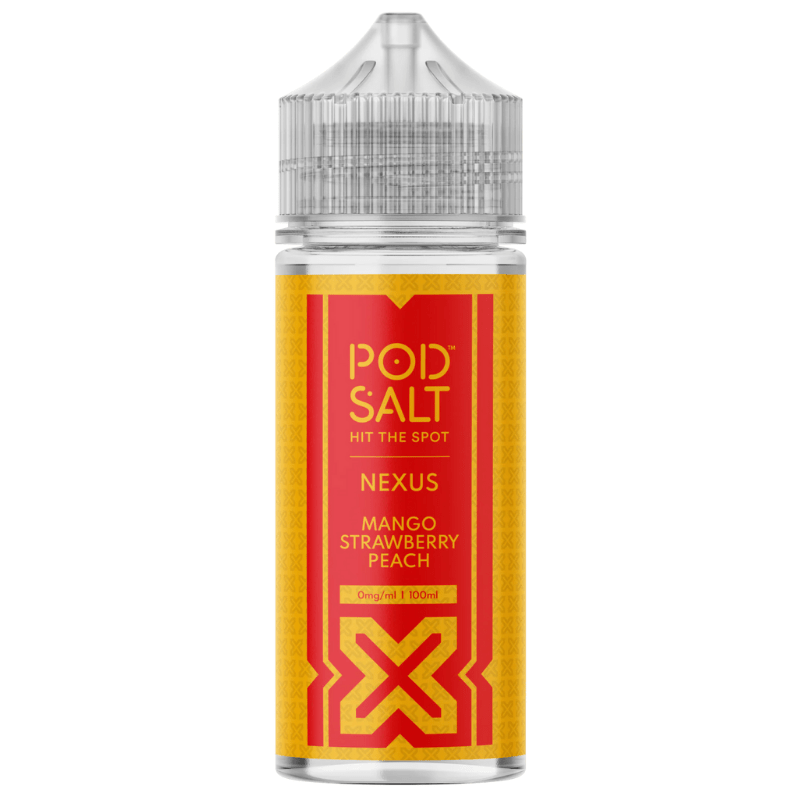 POD SALT NEXUS MANGO STRAWBERRY PEACH 100ML SHORTFILL E - LIQUID - Super E - cig