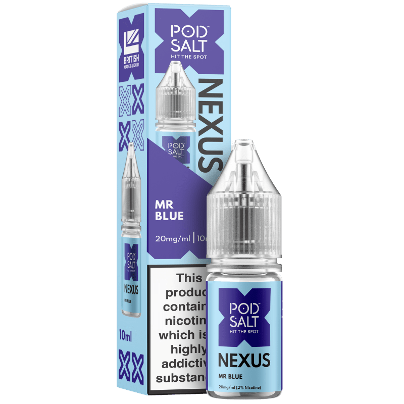 POD SALT NEXUS MR BLUE 10ML NIC SALT E - LIQUID - Super E - cig