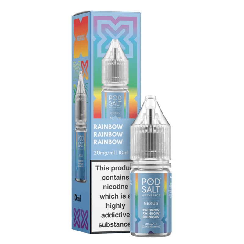 POD SALT NEXUS RAINBOW 10ML NIC SALT E - LIQUID - Super E - cig