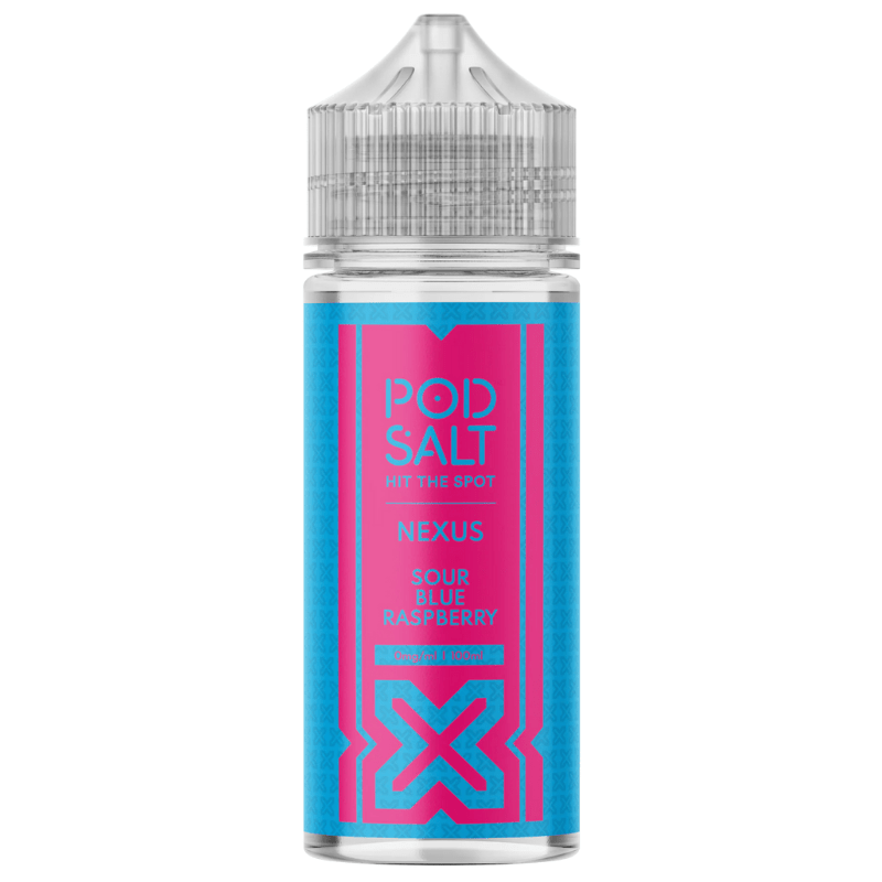 POD SALT NEXUS SOUR BLUE RASPBERRY 100ML SHORTFILL E - LIQUID - Super E - cig